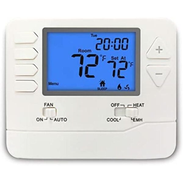ELECTECK Heat Pump Thermostat with Large Digital LCD
