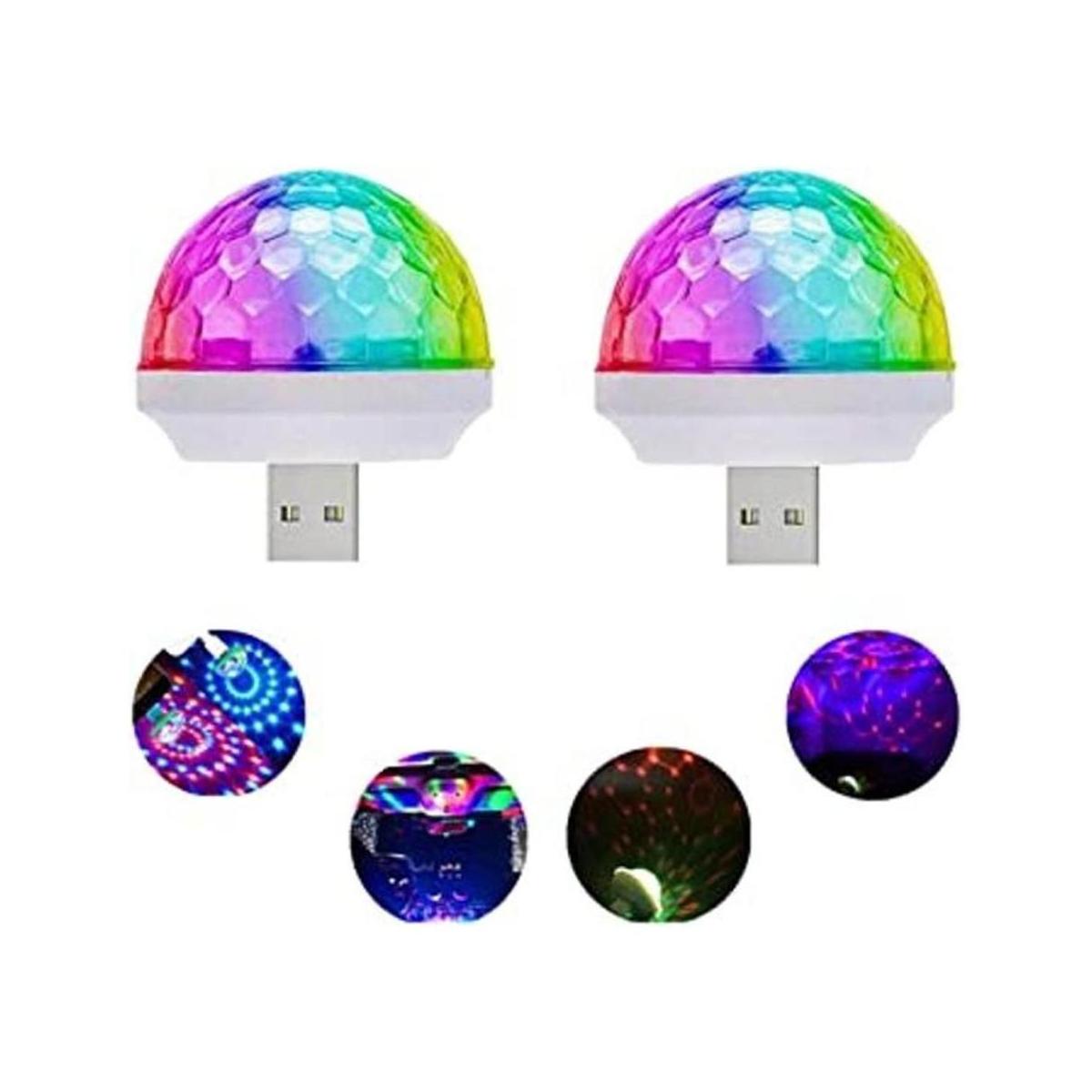 Mini luz de bola mágica activada por voz luz de bola de