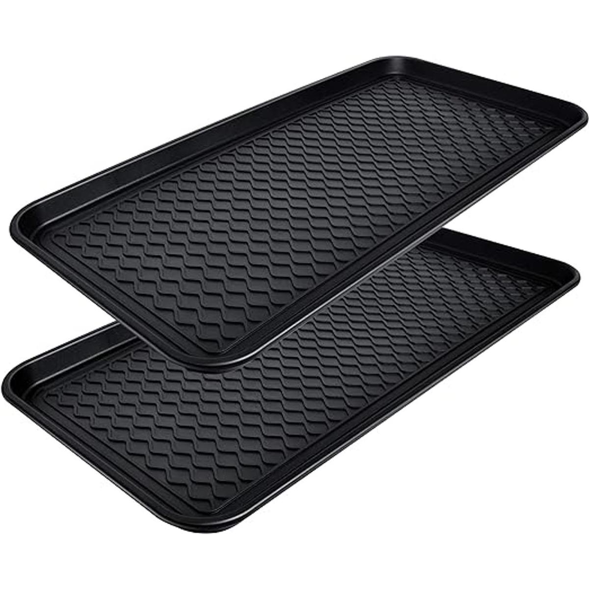 CHAIRLIN Paquete de 2 bandejas grandes impermeables para