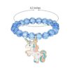 Hicarer Pulsera de unicornio colorida de 9 piezas_2