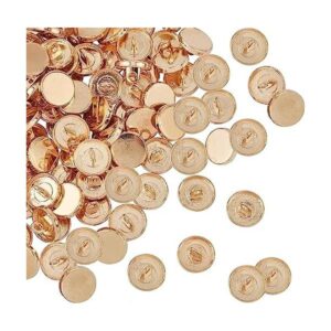 PH PandaHall 100 botones planos de metal de 0.472 in para_1
