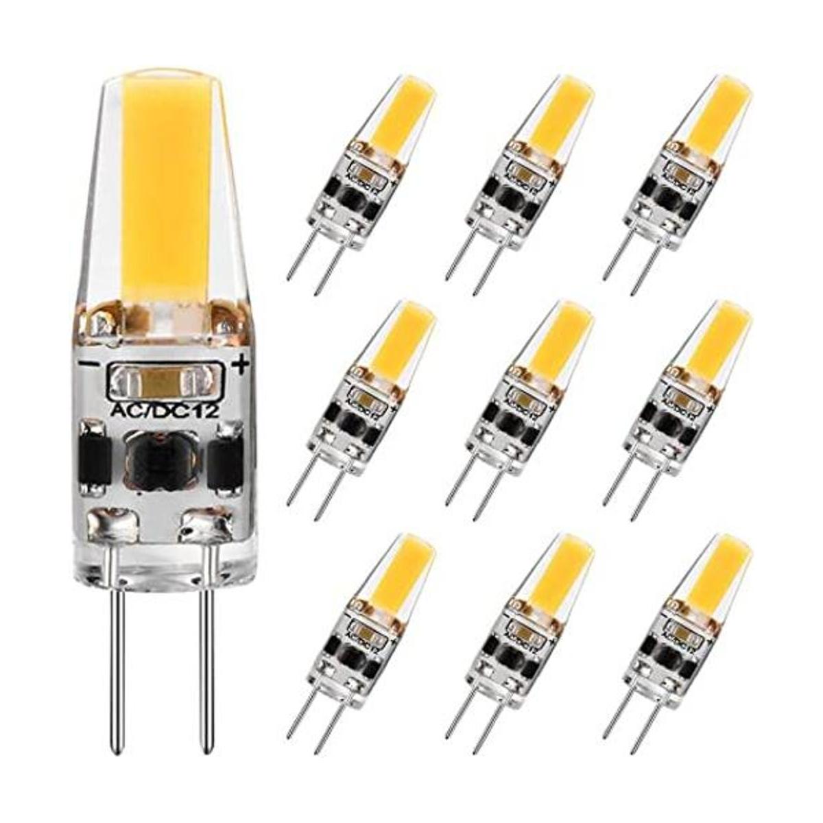 Bombilla LED G4 de 2 W equivalente a 20 W T3 JC tipo bipin