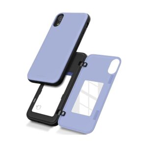 Goospery Funda tipo billetera para iPhone XR con_1
