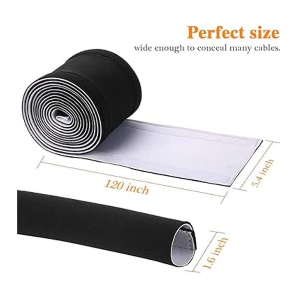 Organizador de gestión de cables de neopreno de 120_2