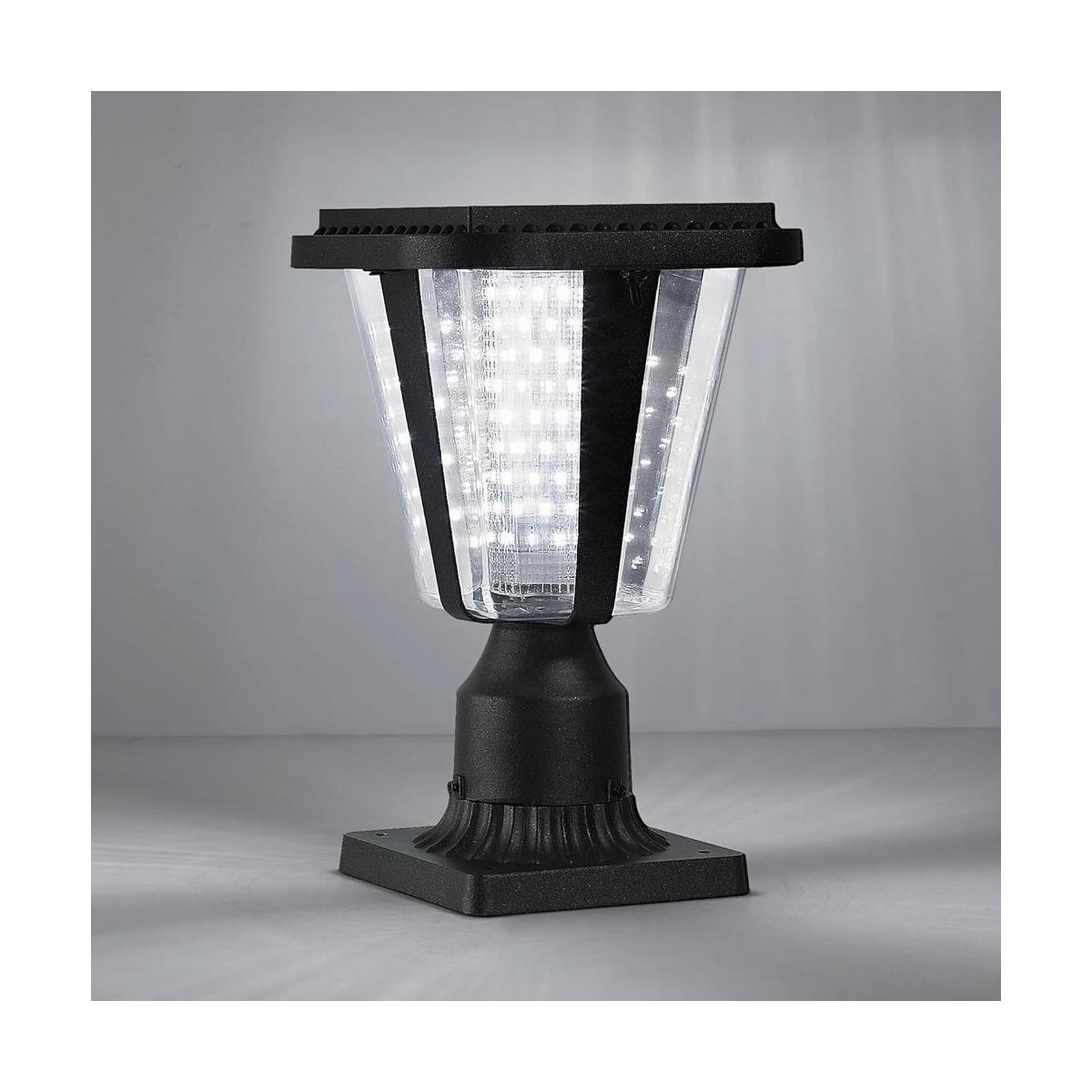 Lovus Poste de lámpara solar 6000 K luces solares para