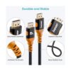 Cable DisplayPort 1.4 de 8 K de 6.6 pies IXEVER Ultra_4