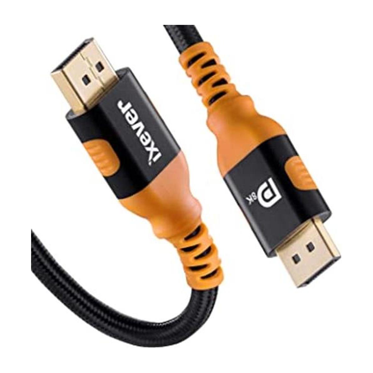 Cable DisplayPort 1.4 de 8 K de 6.6 pies IXEVER Ultra