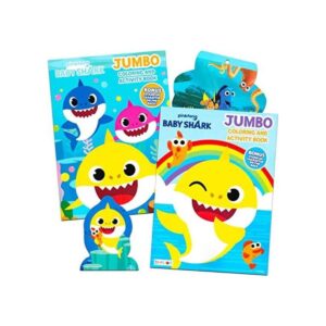 Juego de libro para colorear de tiburón para bebé incluye_1
