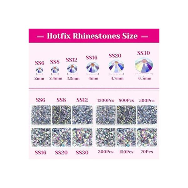 Cridoz 6040 piezas de diamantes de imitación en caliente