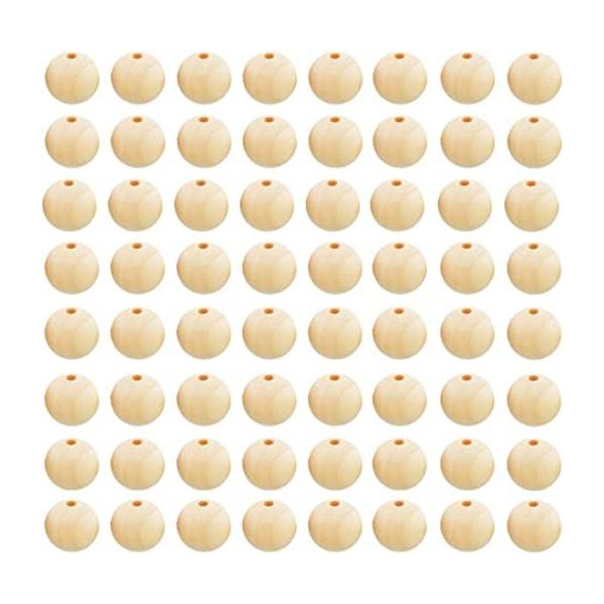 FXSALE 1000 cuentas de madera de 0.394 in sin terminar