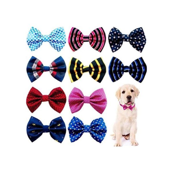 JpGdn 10 corbatines para perros pequeños lazos para el