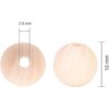 FXSALE 1000 cuentas de madera de 0.394 in sin terminar
