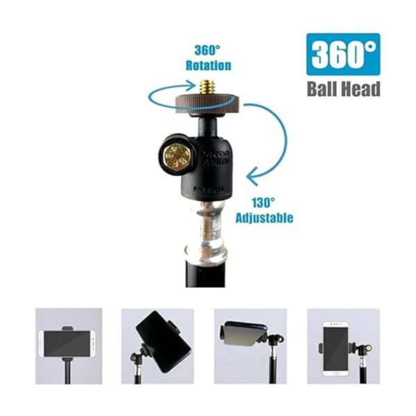 Trípode para selfie soporte extensible de 65 pulgadas