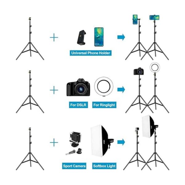Trípode para selfie soporte extensible de 65 pulgadas
