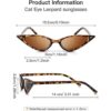 Gafas de sol vintage con diseño de leopardo de ojo de gato