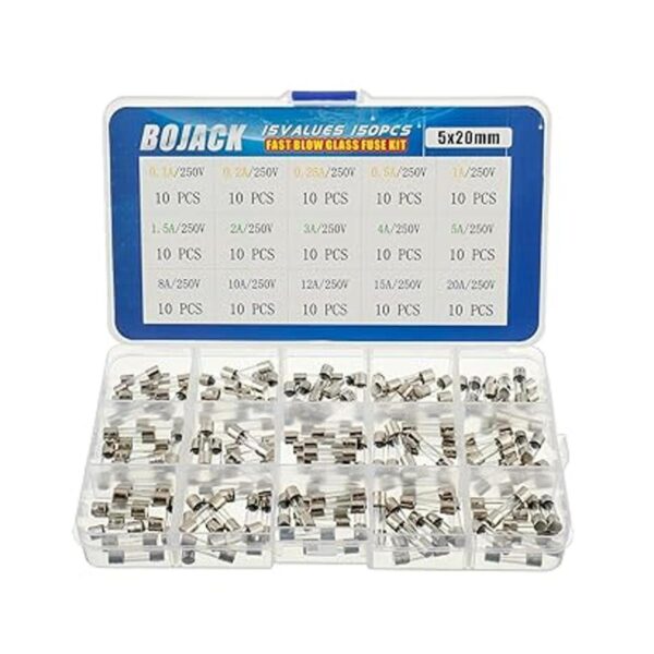 BOJACK Portafusibles de 0.197 x 0.787 in tipo tornillo en_2