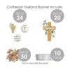 Big Dot of Happiness Confirmation Elegant Cross Guirnalda_4