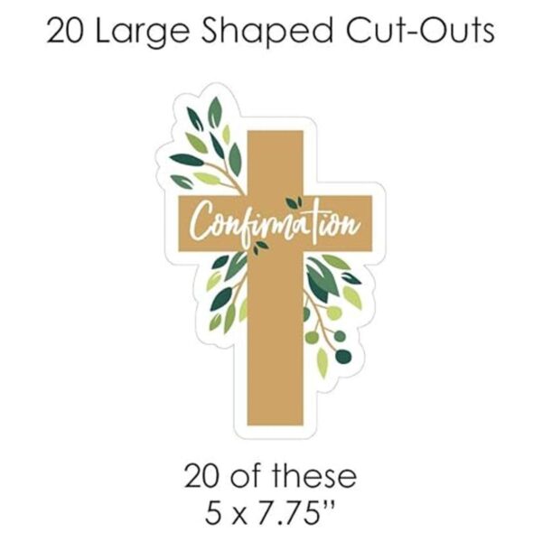 Big Dot of Happiness Confirmation Elegant Cross Guirnalda_6