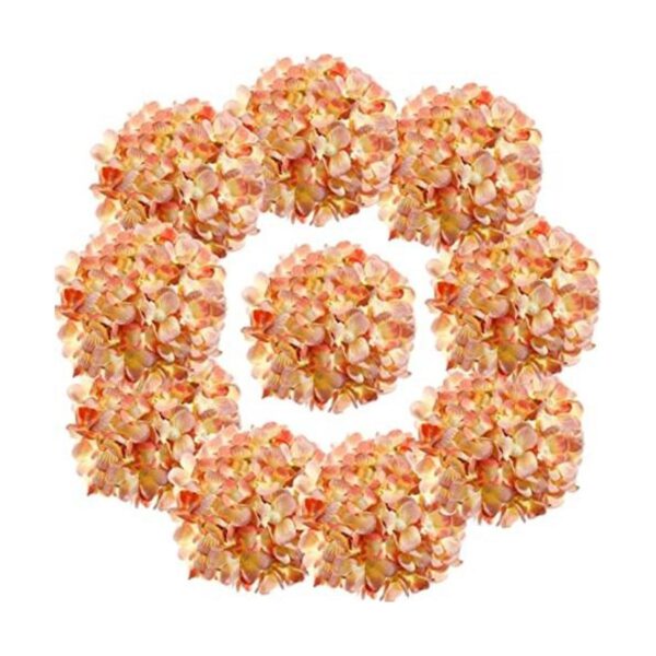 LUSHIDI Cabezales artificiales de hortensias de seda con_1