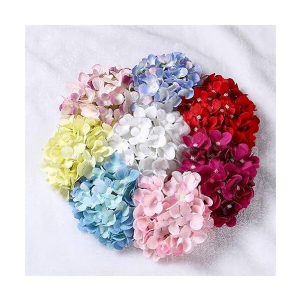 LUSHIDI Cabezales artificiales de hortensias de seda con_3