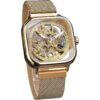 FORSINING Reloj de pulsera mecánico automático dorado para_1