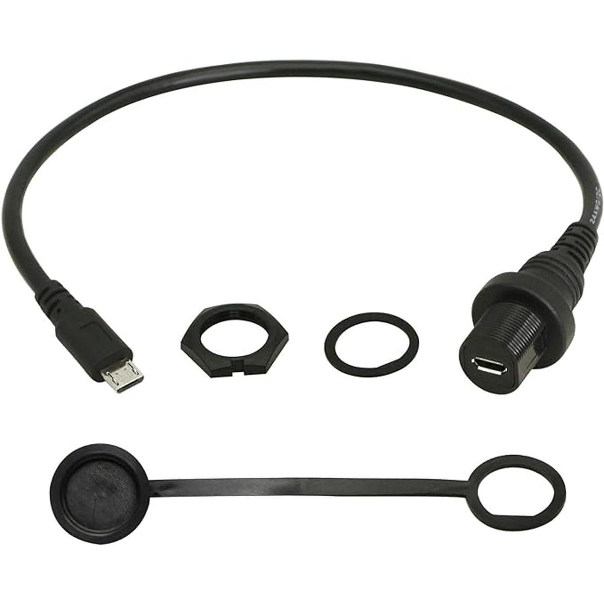CERRXIAN Cable de extensión micro USB para coche barco