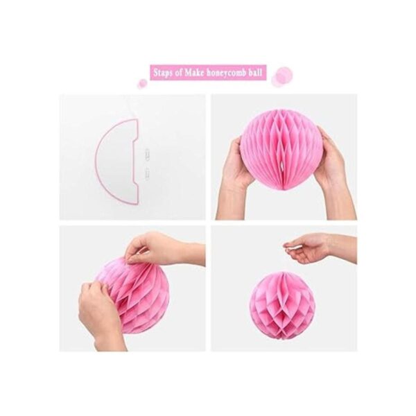 Binpeng Abanico de papel para decoraciones bolas de papel