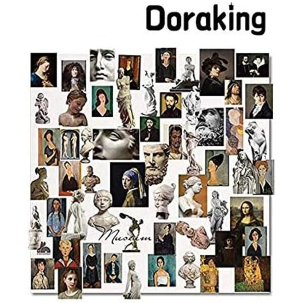 Doraking 60 calcomanías de papel sulfúrico transparente_2