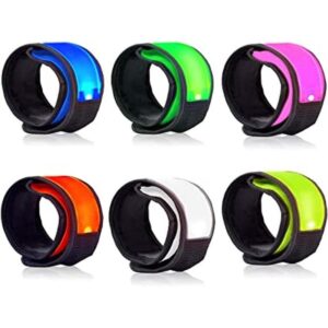 LOBKIN Safety Bracelets LED Slap Armband Kids Walking at_1