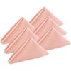 Juego de 6 servilletas de tela rosa 100 algodón