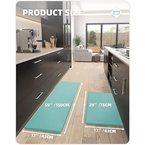 ColorGeometry Alfombras de cocina antideslizantes e_6
