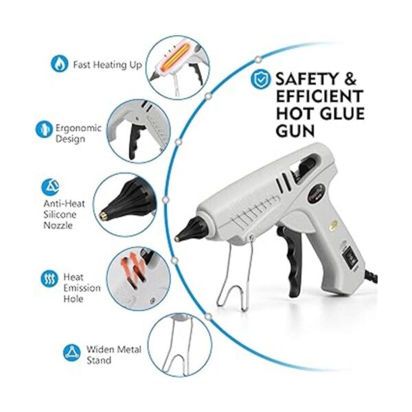 Magicfly 60100W Hot Glue Gun Full Size with Carry Bag and_3
