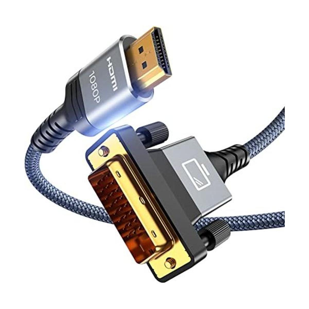 Cable HDMI a DVI de 3 pies bidireccional de nailon