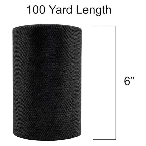 Craft Forge Rollo de tela de tul 6 pulgadas por 100