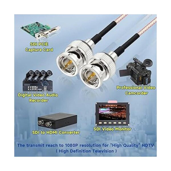 Bingfu Cable SDI 3G HD SDI Vedio BNC a BNC Cable RG179 75_2