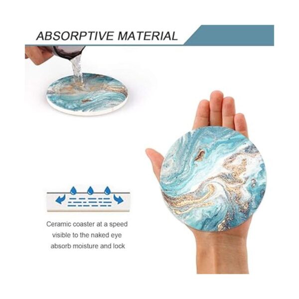 Lahome Posavasos estilo mármol juego de posavasos de_4