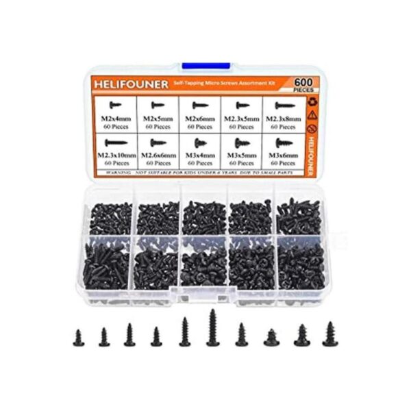 HELIFOUNER 600 tornillos de reparación de microlaptop M2_1