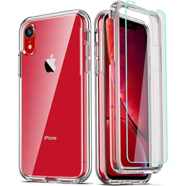 COOLQO Carcasa para iPhone XR transparente cobertura_1