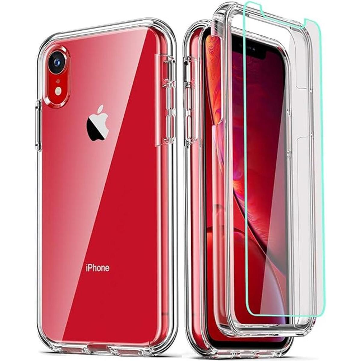 COOLQO Carcasa para iPhone XR transparente cobertura