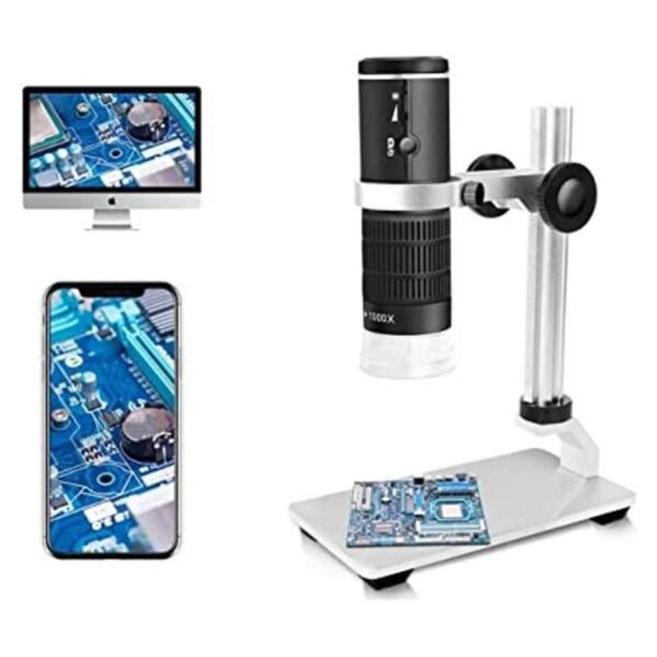 Jiusion Microscopio digital USB WiFi de 50 a 1000 x_1
