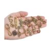 Aylifu Dijes para conectores de palabras Metal Bronce