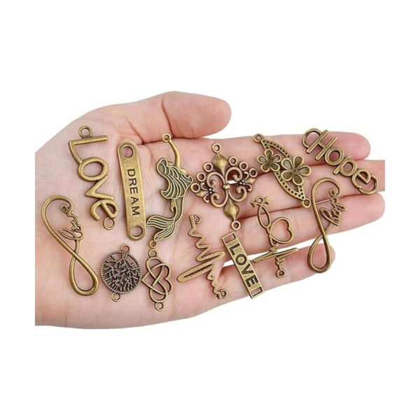 Aylifu Dijes para conectores de palabras Metal Bronce