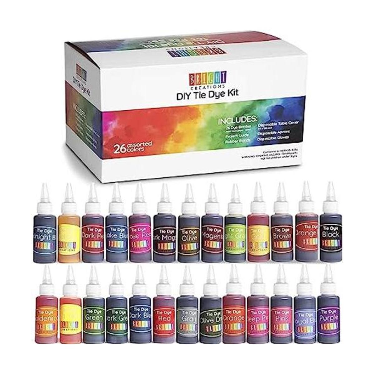 Kit de teñido anudado con 26 colores delantales y