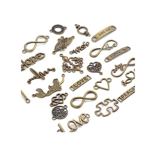 Aylifu Dijes para conectores de palabras Metal Bronce