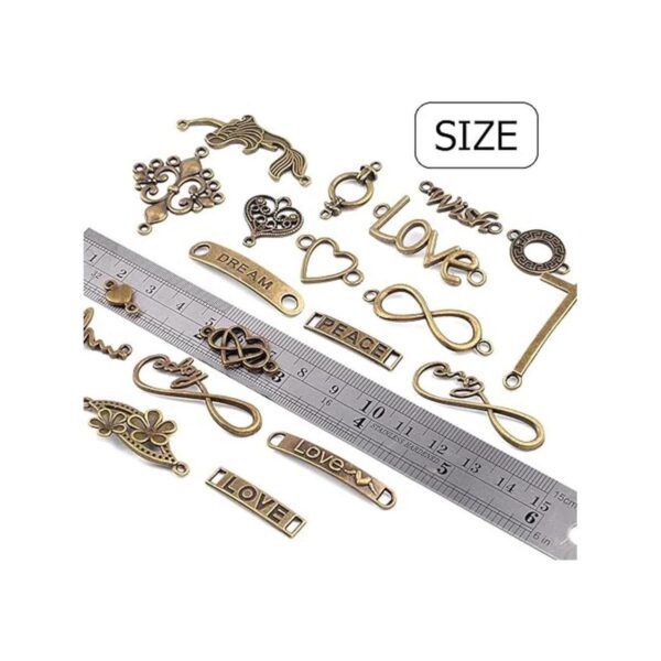 Aylifu Dijes para conectores de palabras Metal Bronce