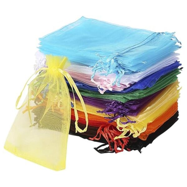 Bouraw Juego de 120 bolsas de organza de 4x6 pulgadas