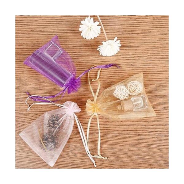 Bouraw Juego de 120 bolsas de organza de 4x6 pulgadas