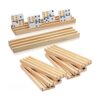 Juego de 8 estantes de madera para dominó Exqline Premium_1