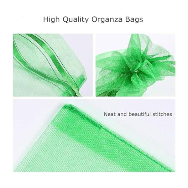 Bouraw Juego de 120 bolsas de organza de 4x6 pulgadas