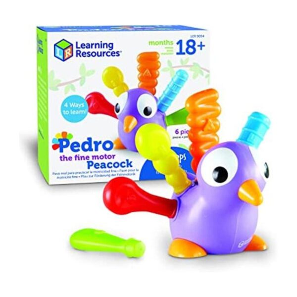 Learning Resources Pedro the Fine Motor Peacock 6 piezas_1